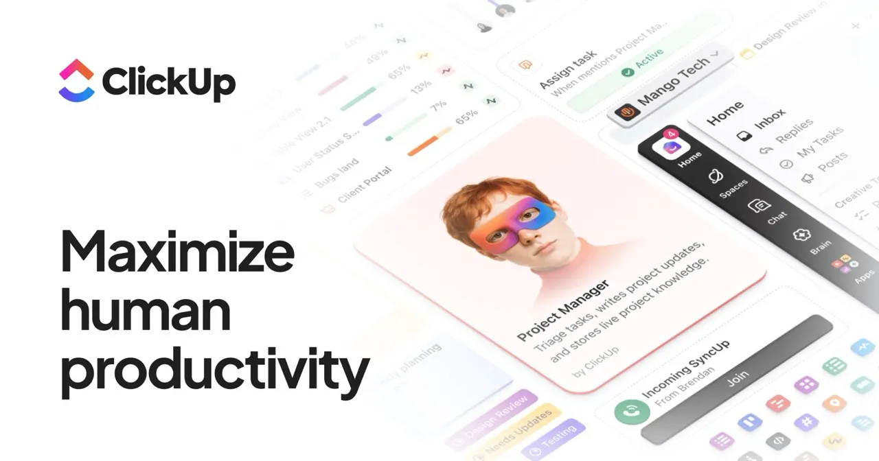 ClickUp: Tasks, docs and chat in one work app.