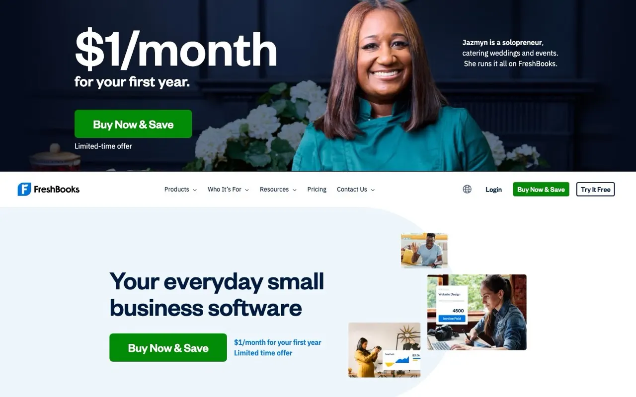 FreshBooks: Invoicing and accounting for service businesses.