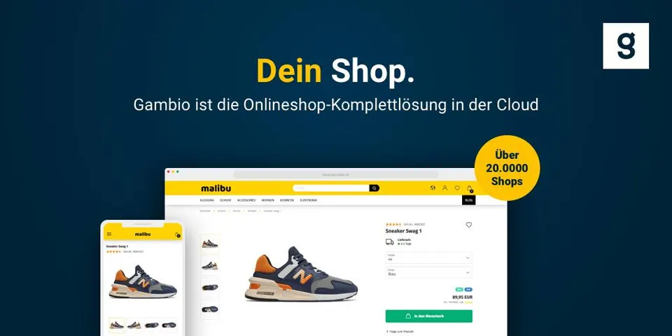 Gambio: Software tedesco per negozi online B2C e B2B.