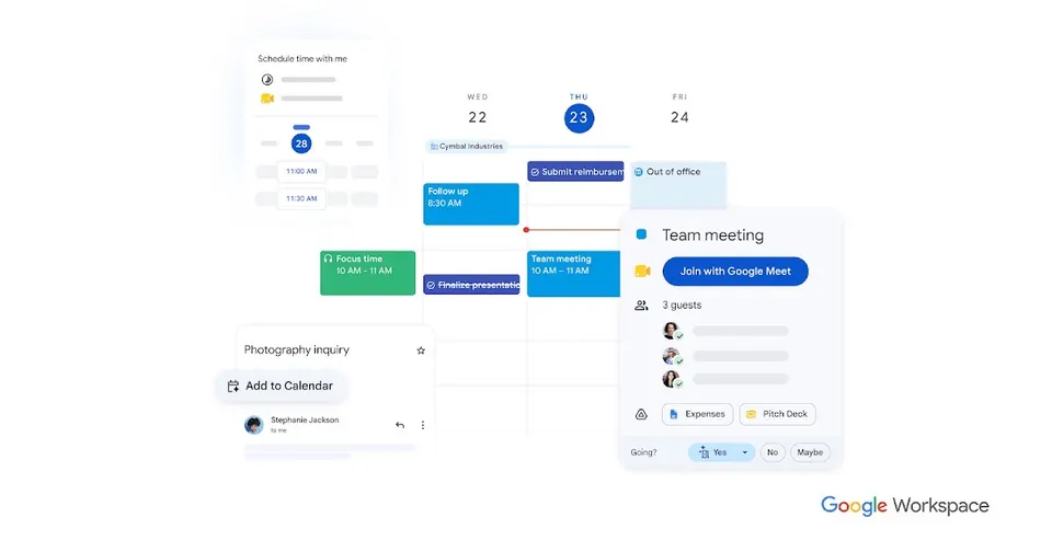 Google Calendar screenshot