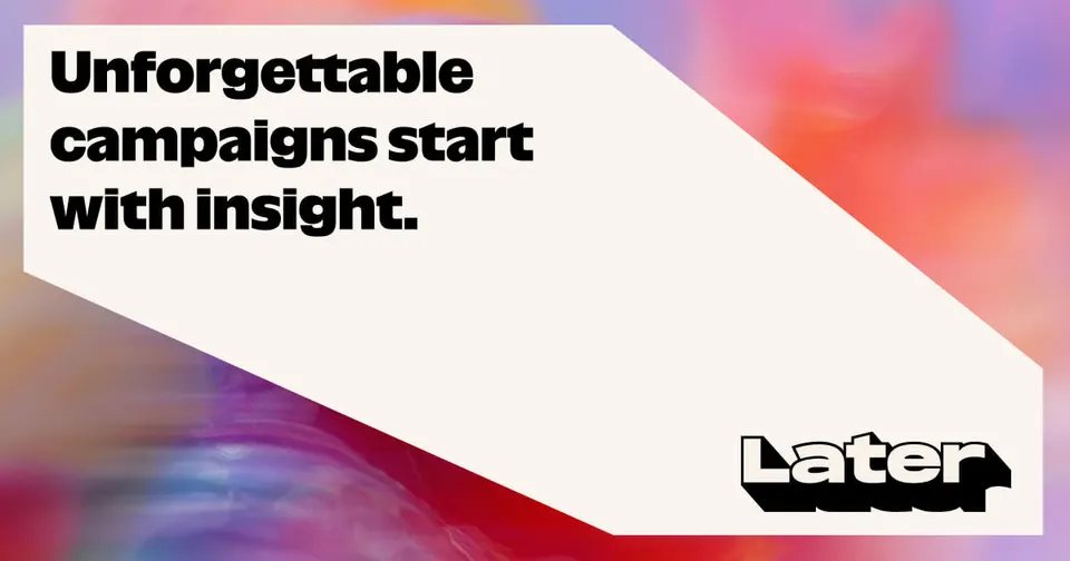Later: Visual planner for social media posts.