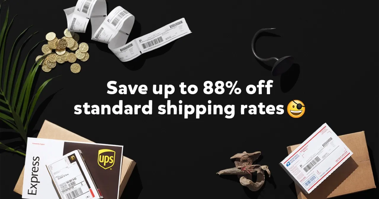Pirate Ship: Expédition gratuite et étiquettes US à prix réduit.