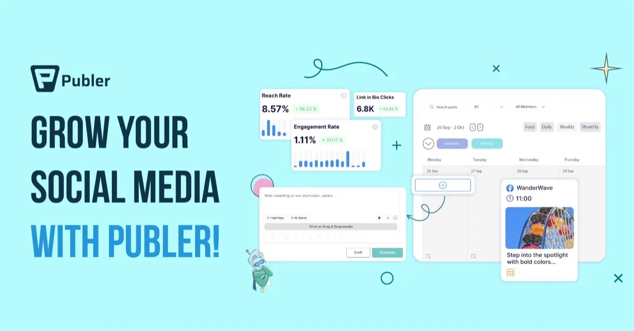 Publer: Affordable social media scheduler.