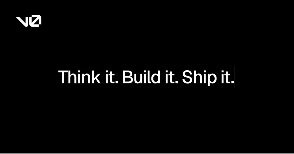 v0: Vercel's AI builder for React and Next.js apps.