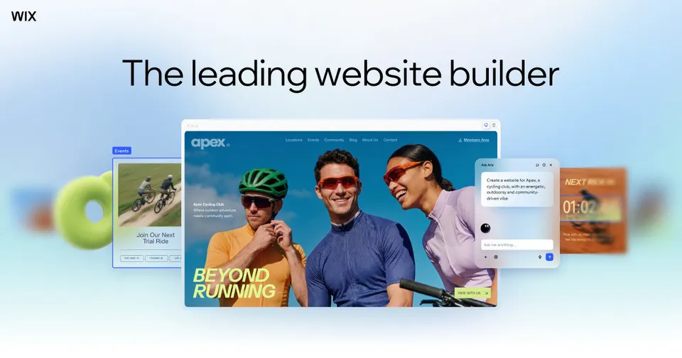 Wix: Drag-and-drop website builder with stores and bookings.